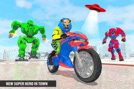 Police Lion Robot Superhero 3D screenshot 11