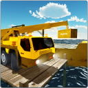 3D หนัก Cargo Crane จำลอง Icon