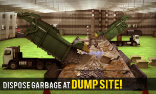 القمامة شاحنة قلابة محاكي screenshot 3