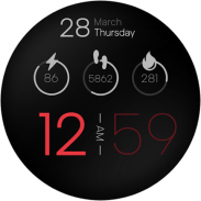 Minimal Digital Watch Face LS screenshot 2