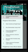 Pengetahuan Dasar Bisnis Saham screenshot 6