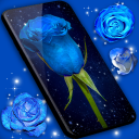 Blue Rose Live Wallpaper 3D