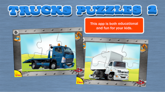 Truck Puzzles: Kids Puzzles screenshot 2