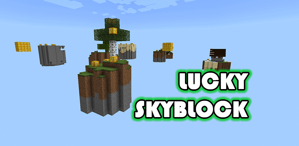 Lucky Skyblock  Minecraft PE Maps