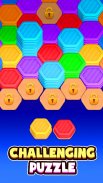 六角形颜色分类：堆叠谜题 screenshot 19