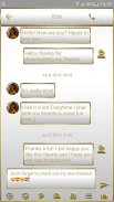 SMS Messages Frame White Gold Theme screenshot 4