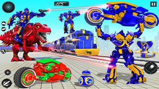 Train Robot Transform Car Game screenshot 2