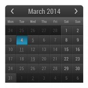 Month Calendar Widget screenshot 13