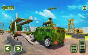 Army Car Transporter 2019 : Airplane Pilot Games screenshot 2