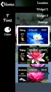 Lotus Clock Weather Widget screenshot 2