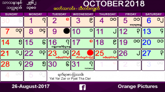 Myanmar Calendar 2018 screenshot 2