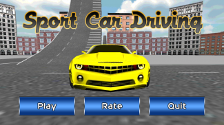 สีเหลืองกีฬาการขับขี่รถยนต์ screenshot 1