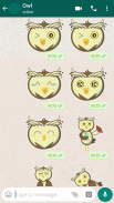 Cute Owl Stickers-WAStickerApp screenshot 1