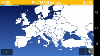 Quiz na mapie Europy - Kraje i screenshot 1