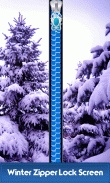 Winter Zipper Lock Screen screenshot 0