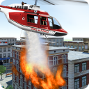 Modern Firefighter Helicopter Icon