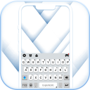 Simple White Tema de teclado Icon