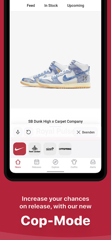 Sneakrs on sale app apk