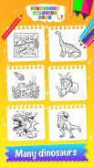 Dinosaurs coloring for kids screenshot 1