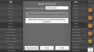 Yatzy Protocol & game screenshot 1