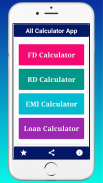 FD Calculator - RD, Loan, EMI Financial Calculator screenshot 0
