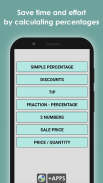 Kalkulator persentase, diskon screenshot 0