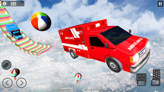 Ambulance Car Stunt: Car Games screenshot 0