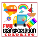 Transportation Coloring Fun Icon