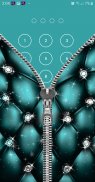 Diamond Zipper Lock Screen screenshot 2