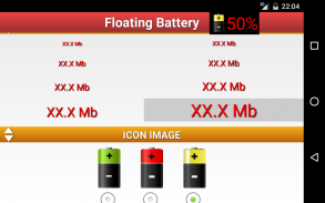 Floating Battery % screenshot 2