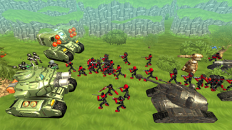 Stickman Tank Battle Simulator screenshot 1