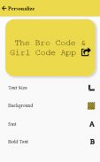 Bro Code Girl Code screenshot 3