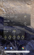 Hava durumu ve saat widget screenshot 1