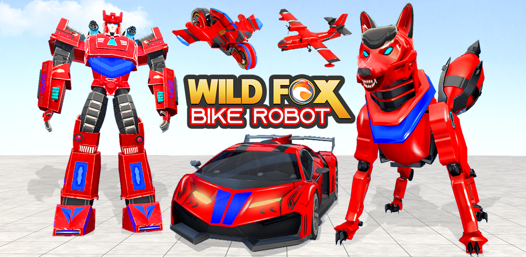 Raposa fazer tiro ao robô de bicicleta jogo robô - Download do APK para  Android