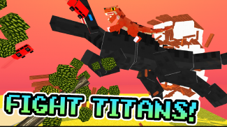 Blocky Titan Raptor Assault screenshot 0