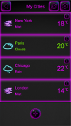 Weather Widget Neon screenshot 5