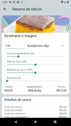 Meu Preço Gourmet | Calculadora de Receitas screenshot 2