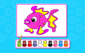 Coloring Game-Cute Fish screenshot 2