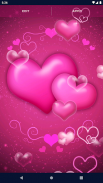 Pink Hearts Live Wallpaper screenshot 2