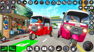 Police Tuk Tuk Rickshaw Gangster Chase Games screenshot 1