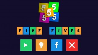 Five Fives - Cool math game puzzle challenge screenshot 1