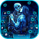 Tema Keyboard Ghost Lovers Kiss Icon