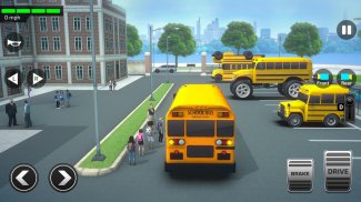 Permainan Simulator 3D Pemanduan Bas Sekolah 2020 screenshot 6