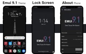 Dark Emui 9.1 Theme screenshot 8