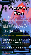 Master Pan Font for FlipFont ,Cool Fonts Text Free screenshot 2