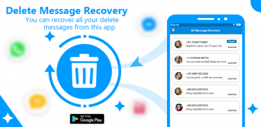 SMS Backup-All Social Media Messages Recovery screenshot 3