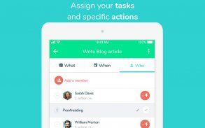 Beesbusy: project management screenshot 2