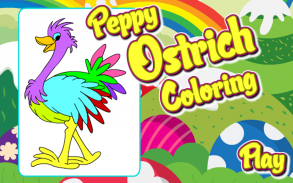 Coloring Game-Peppy Ostrich screenshot 0