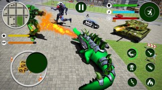 Crocodile Robot Transform Game screenshot 2