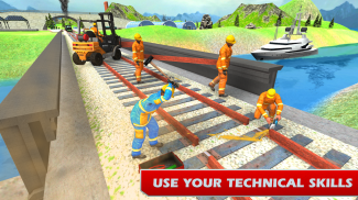 Train Bridge Construction: Railroad Building Sim screenshot 4
